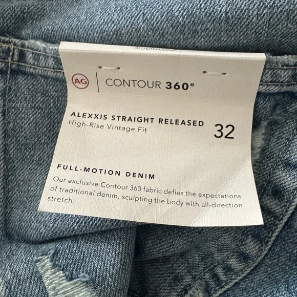 NWT AG ALEXXIS Straight Leg High-Rise Vintage Full Motion Stretch Jeans 32 - Picture 10 of 10
